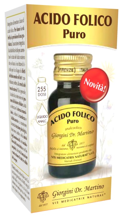 ACIDO FOLICO PURO LIQUIDO ANALCOLICO 30 ML - pharmaonline24.it