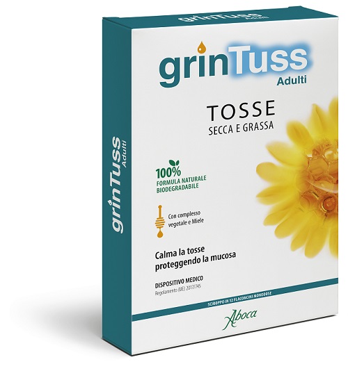 GRINTUSS ADULTI SCIROPPO 12 FLACONCINI MONODOSE - pharmaonline24.it