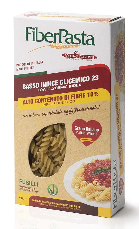 FIBERPASTA FUSILLI BASSO INDICE GLICEMICO 250 G - pharmaonline24.it