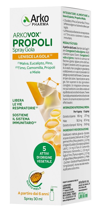 ARKOVOX PROPOLI SPRAY 30 ML - pharmaonline24.it