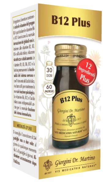 B12 PLUS 60 PASTIGLIE - pharmaonline24.it