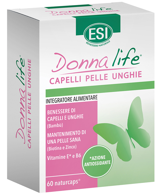 ESI DONNA LIFE CAPELLI PELLE UNGHIE 60 NATURCAPS - pharmaonline24.it