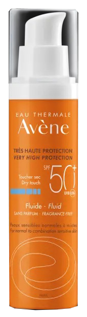 AVENE SOL FLUIDO SPF50+ SENZA PROFUMO NUOVA FORMULA 50 ML - pharmaonline24.it