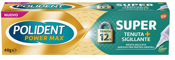 POLIDENT SUPER TENUTA+SIGILLANTE MENTA DELICATA ADESIVO PROTESI DENTALE 40 G - pharmaonline24.it