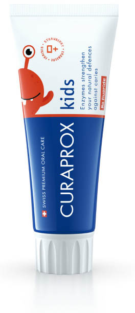 CURAPROX KIDS TOOTHPASTE STRAWBERRY FLAVOR 0 PPM 60 ML - pharmaonline24.it