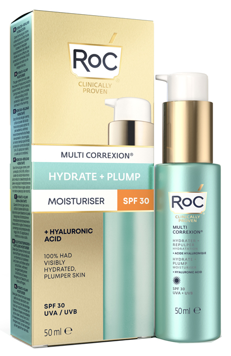 ROC MULTI CORREXION HYDRATE+ PLUMP IDRATANTE VISO SPF30 50 ML - pharmaonline24.it