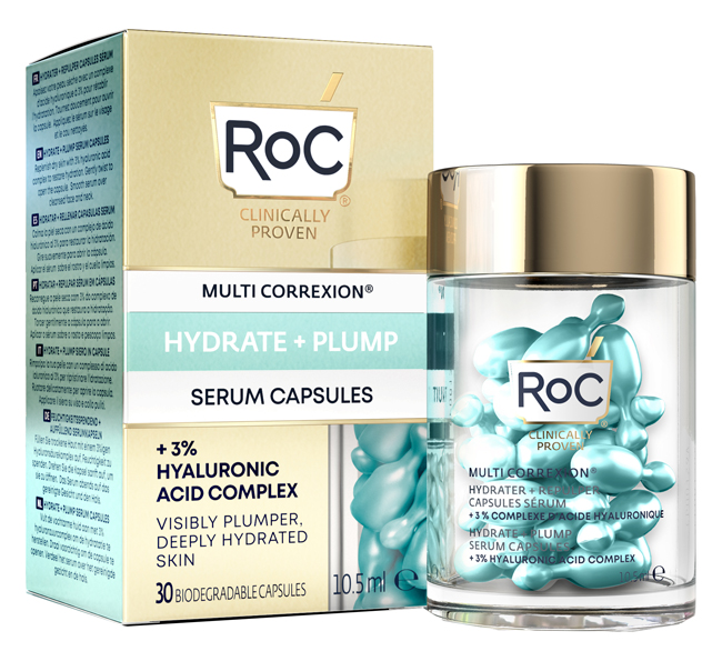 ROC MULTI CORREXION HYDRATE+ PLUMP SIERO VISO IN CAPSULE 30 CAPSULE - pharmaonline24.it