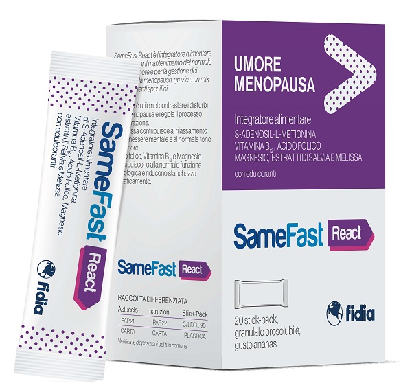 SAMEFAST REACT 20 STICK PACK - pharmaonline24.it