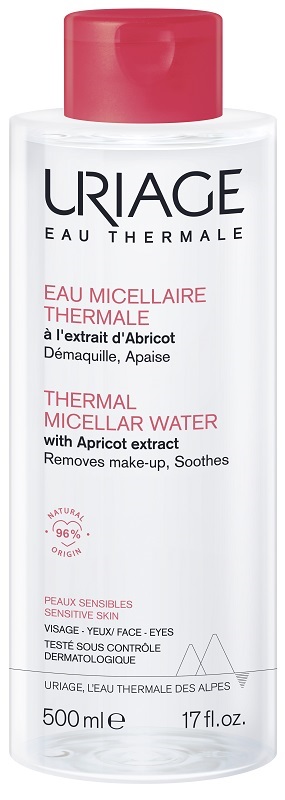 URIAGE EAU MICELLAIRE THERMALE PELLI SECCHE FLACONE 500 ML - pharmaonline24.it