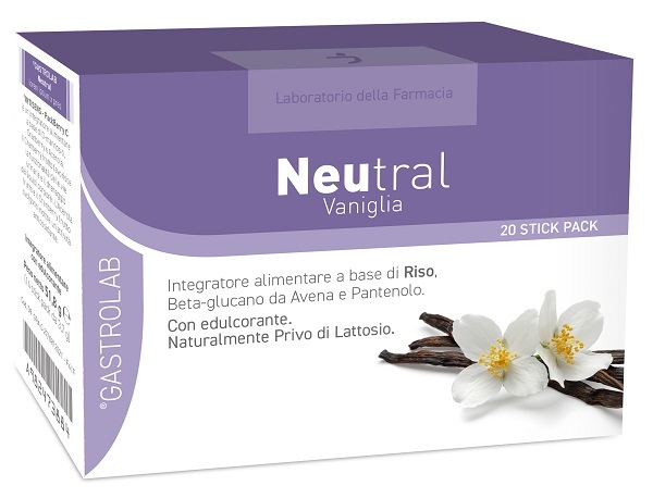 LABORATORIO DELLA FARMACIA NEUTRAL VANIGLIA 20 STICKPACK LINEA GASTROLAB - pharmaonline24.it