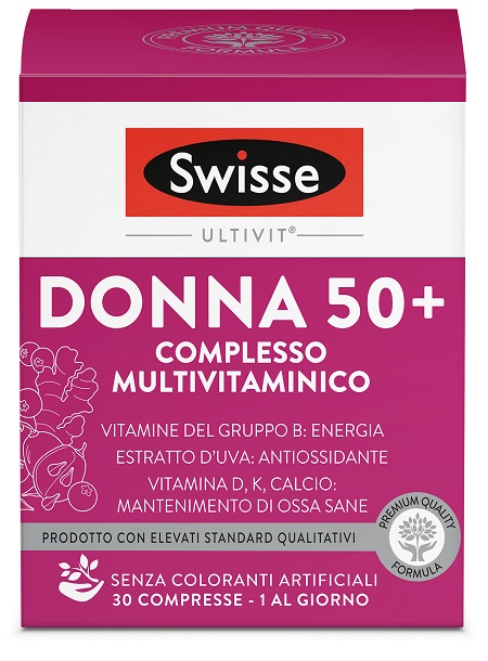 SWISSE MULTIVITAMINICO DONNA 50+ 30 COMPRESSE - pharmaonline24.it