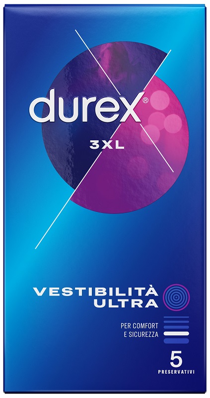 PRESERVATIVO DUREX 3XL VESTIBILITA' ULTRA 5 PEZZI - pharmaonline24.it