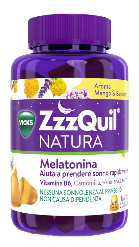 ZZZQUIL NATURA MANGO & BANANA 60 PASTIGLIE GOMMOSE - pharmaonline24.it