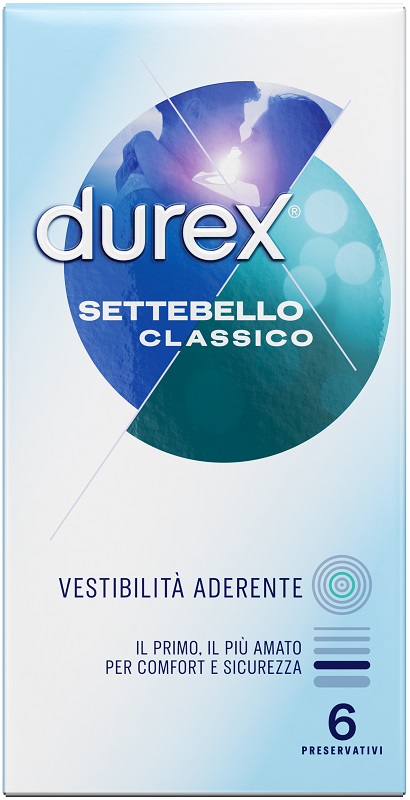 PROFILATTICO DUREX SETTEBELLO CLASSICO 6 PEZZI - pharmaonline24.it