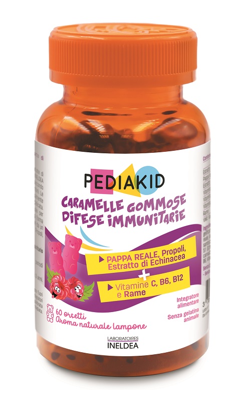 PEDIAKID DIFESE IMMUNITARIE 60 ORSETTI GOMMOSI - pharmaonline24.it