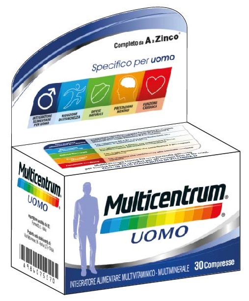 MULTICENTRUM UOMO 30 COMPRESSE - pharmaonline24.it
