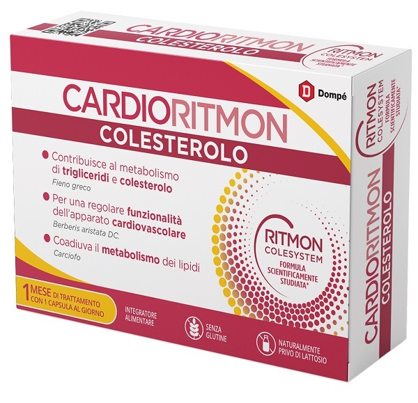 CARDIORITMON COLESTEROLO 30 CAPSULE - pharmaonline24.it