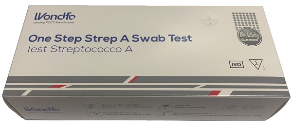 TEST AUTODIAGNOSTICO ONE STEP STREP A RILEVAZIONE QUALITATIVA ANTIGENI STREPTOCOCCO A IN TAMPONE FARINGEO 1 PEZZO - pharmaonline24.it