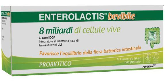 ENTEROLACTIS BEVIBILE 12 FLACONCINI X 10 ML - pharmaonline24.it