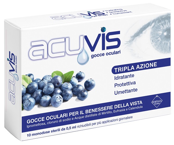 GOCCE OCULARI ACUVIS 10 FLACONCINI 0,5 ML - pharmaonline24.it