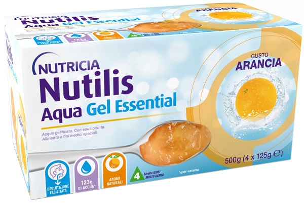NUTILIS AQUA GEL ARANCIA 4 PEZZI DA 125 G - pharmaonline24.it
