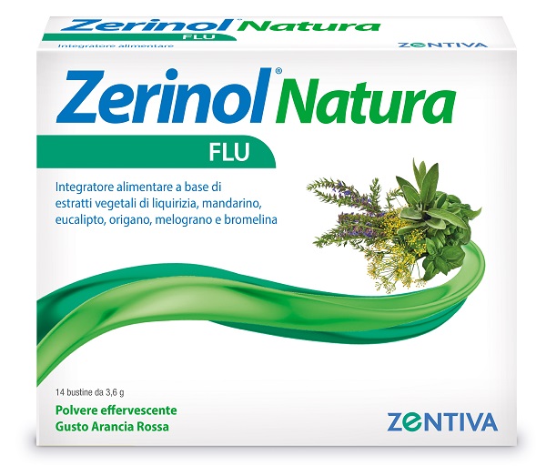 ZERINOL NATURA FLU 14 BUSTINE - pharmaonline24.it