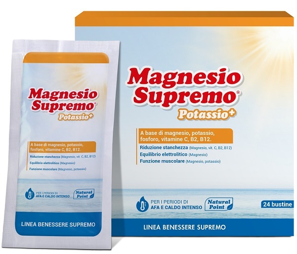 MAGNESIO SUPREMO POTASSIO+ 24 BUSTINE - pharmaonline24.it