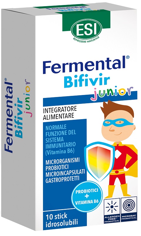 ESI FERMENTAL BIFIVIR JUNIOR 10 STICK IDROSOLUBILI - pharmaonline24.it